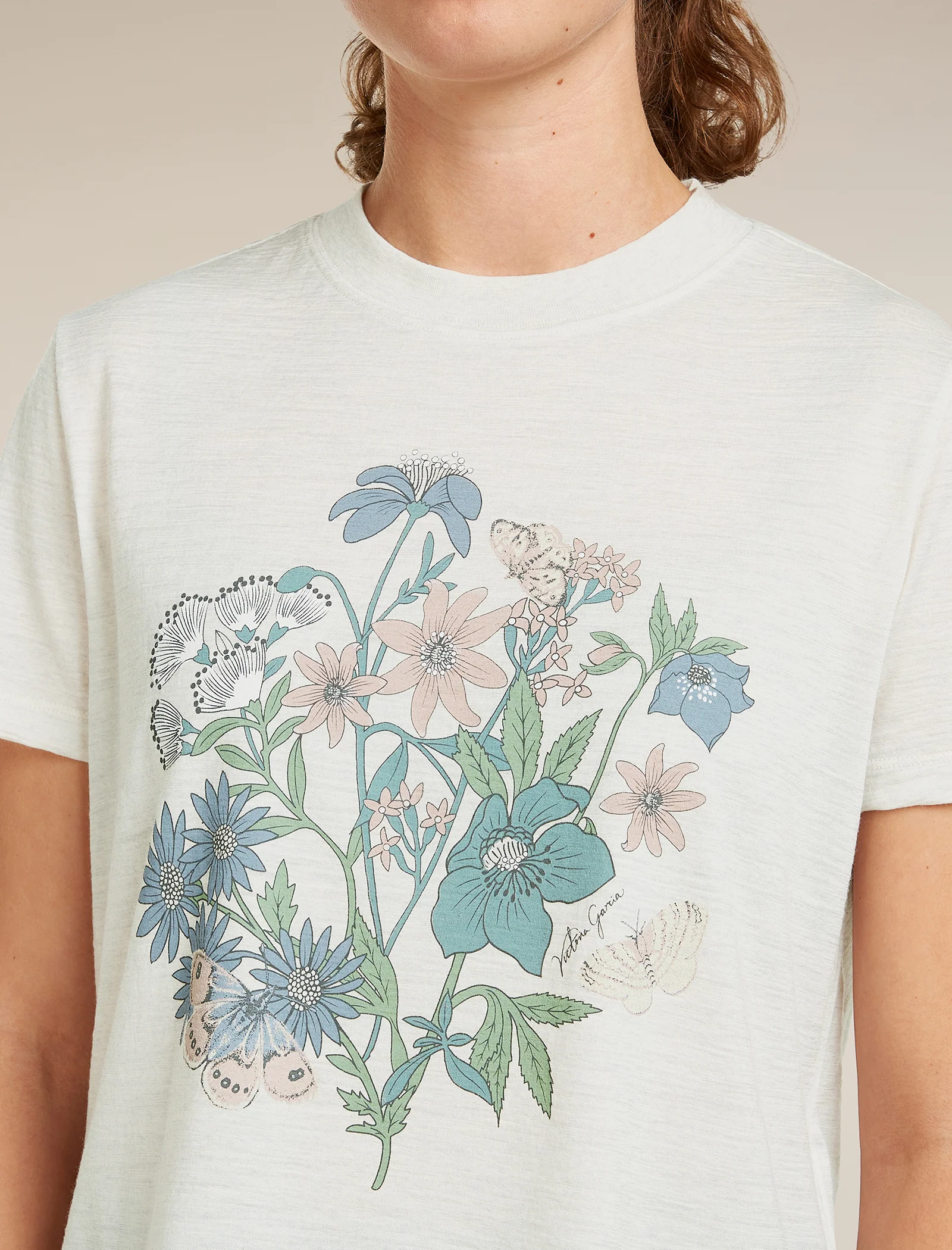 Women's Merino 150 Tech Lite Short Sleeve Crop Tee NZ Flora